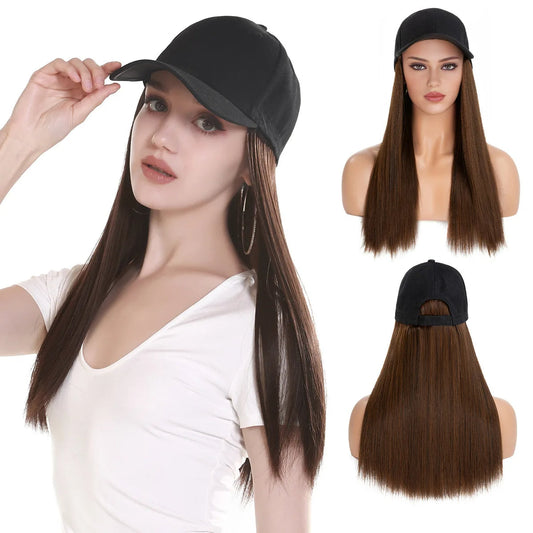 TravelHair Peluca con Gorra